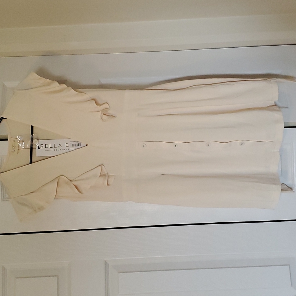Bella Ella Off White Dress Small